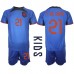 Günstige Niederlande Frenkie de Jong #21 Babykleidung Auswärts Fussballtrikot Kinder WM 2022 Kurzarm (+ kurze hosen)